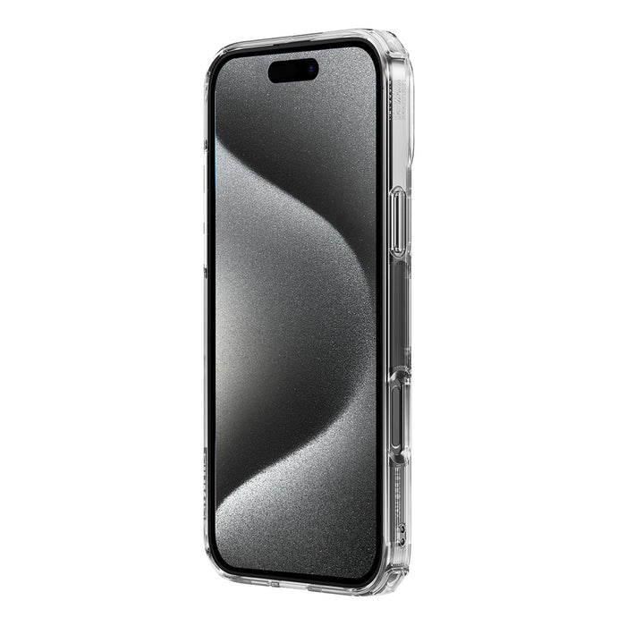 Nillkin Nature Pro Magnetic Case with MagSafe for iPhone 16 - Transparent & White