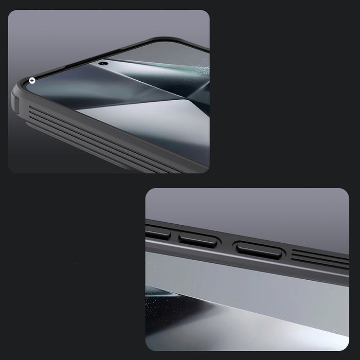 Nillkin CamShield Pro Case for Samsung Galaxy S25 with Camera Cover - Black