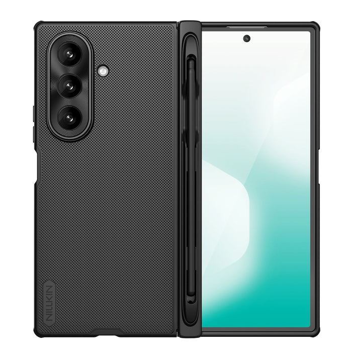 Nillkin Super Frosted Shield Fold Magnetic Case for Samsung Galaxy Z Fold 7, MagSafe Compatible, with S Pen Space - Black