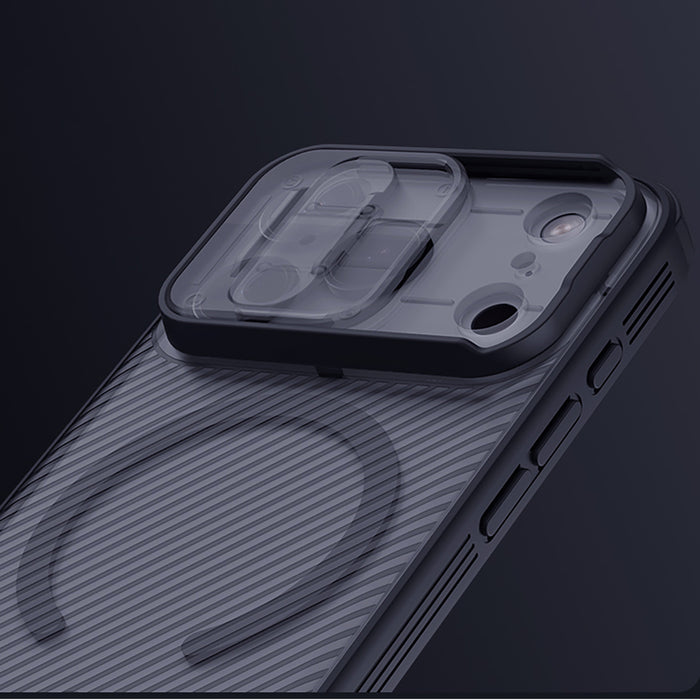 Nillkin CamShield Pro MagSafe Compatible Case for iPhone 17 Pro Max - Transparent Black
