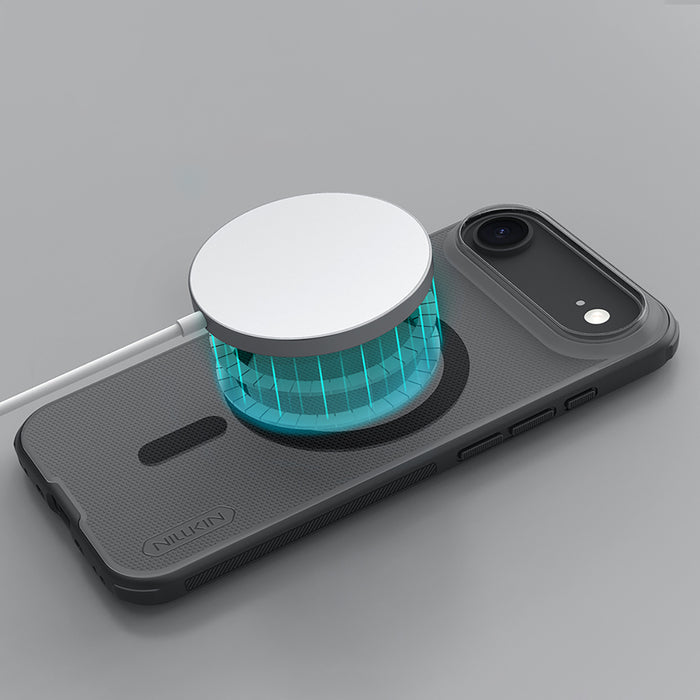 Super Frosted Shield Pro Magnetic Case IP17 Air Transparent black