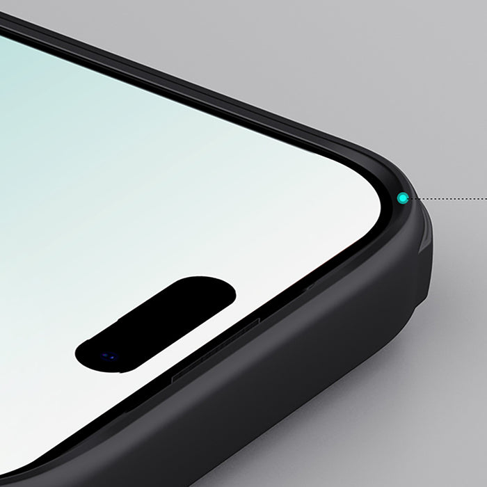 Super Frosted Shield Pro Magnetic Case IP17 Pro Transparent black