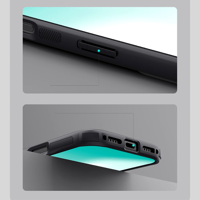 Super Frosted Shield Pro Magnetic Case IP17 Pro Transparent black