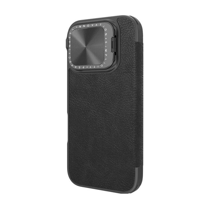 Nillkin Qin Prop Leather iPhone 16 Case (black)