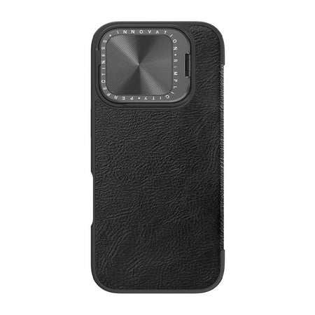 Nillkin Qin Prop Leather iPhone 16 Case (black)