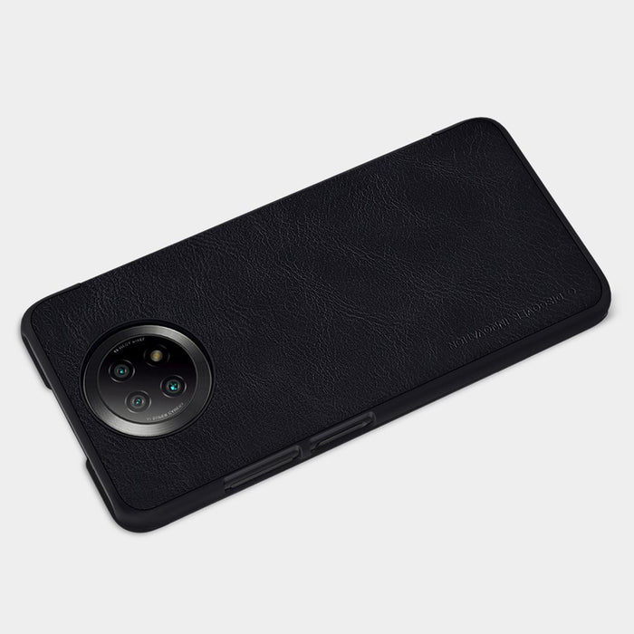 Nillkin Qin leather holster case for Xiaomi Redmi Note 9T 5G brown