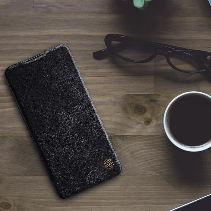 Nillkin Qin leather holster case for Xiaomi Redmi Note 9T 5G brown