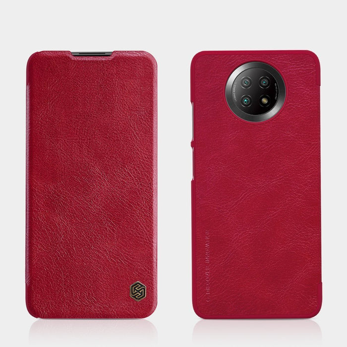 Nillkin Qin leather holster case for Xiaomi Redmi Note 9T 5G brown