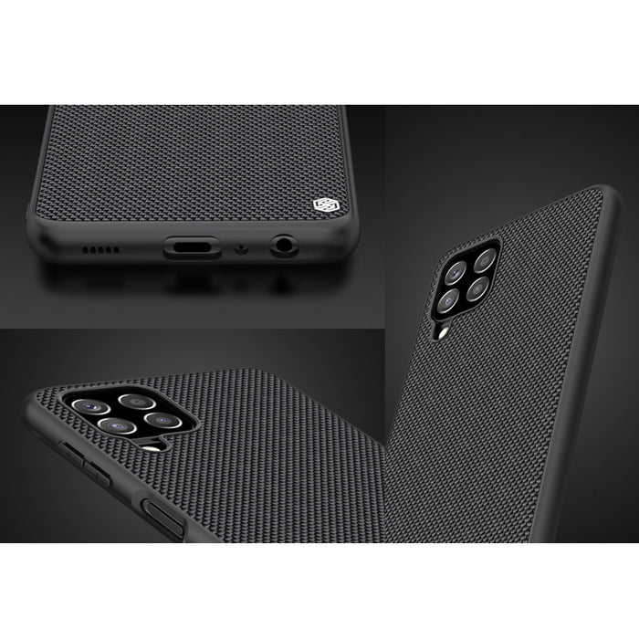 Nillkin Textured Case durable reinforced case with gel frame and nylon back for Samsung Galaxy A22 4G black