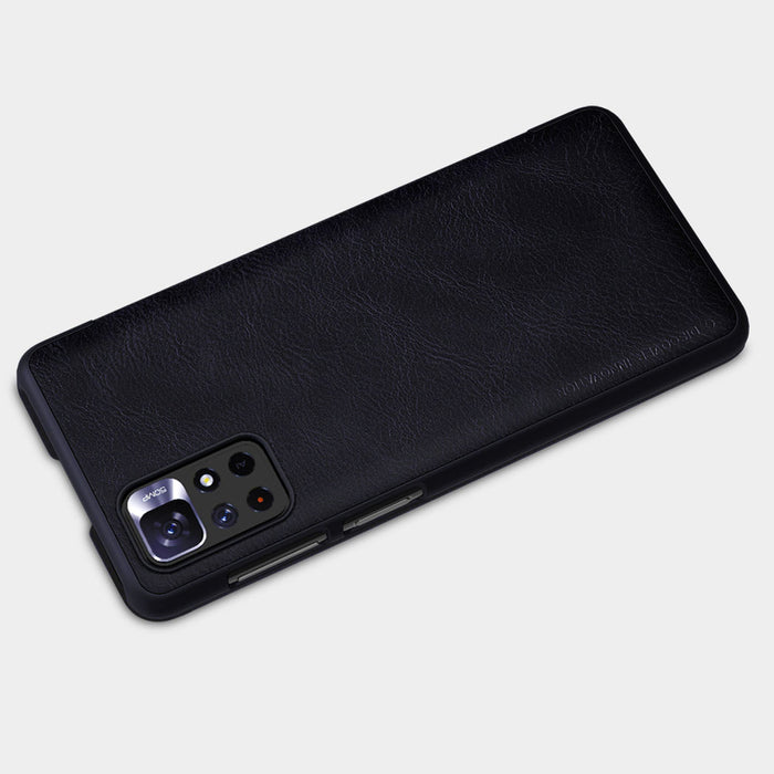 Nillkin Qin Case Flip Case for Xiaomi Redmi Note 11T 5G / 11S 5G / 11 5G (China) / Poco M4 Pro 5G - Black