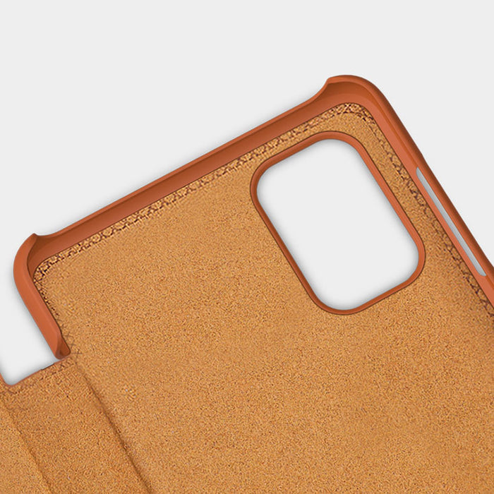 Nillkin Qin Case Case for Xiaomi Redmi Note 11 Pro+ (China) / Redmi Note 11 Pro (China) / Mi11i HyperCharge Camera Protector Holster Cover Flip Case Black