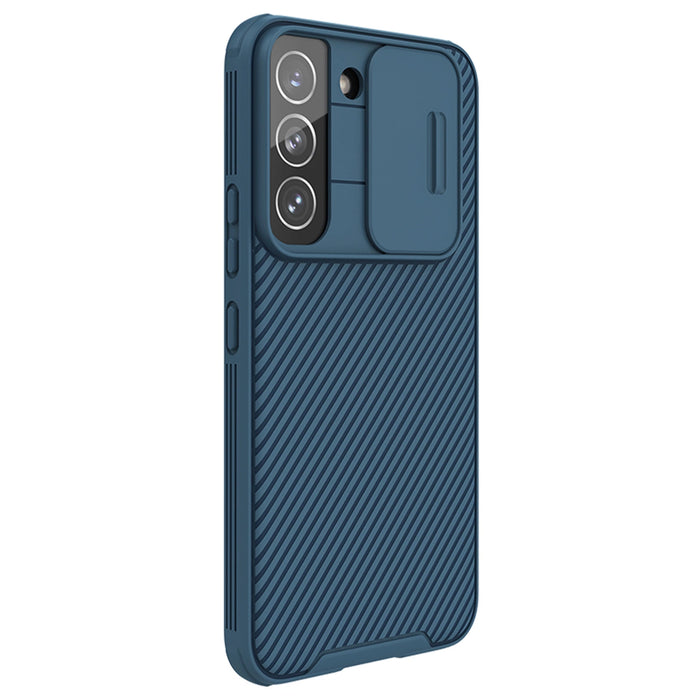 Nillkin CamShield Pro Case Armored Case Cover Camera Protector for Samsung Galaxy S22+ (S22 Plus) Blue