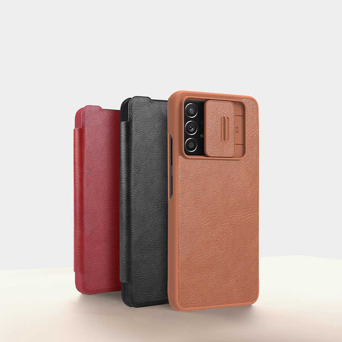 Nillkin Qin leather holster case for Samsung Galaxy A73 red