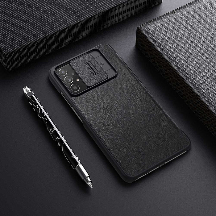 Nillkin Qin leather holster case for Samsung Galaxy A73 red