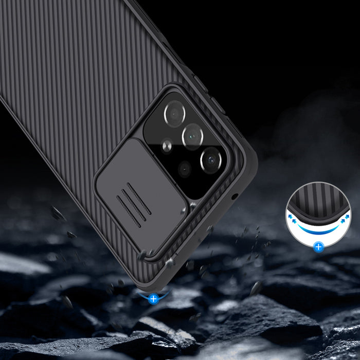 Nillkin CamShield Pro Case Armored Case Cover Camera Protector for Samsung Galaxy A73 Black