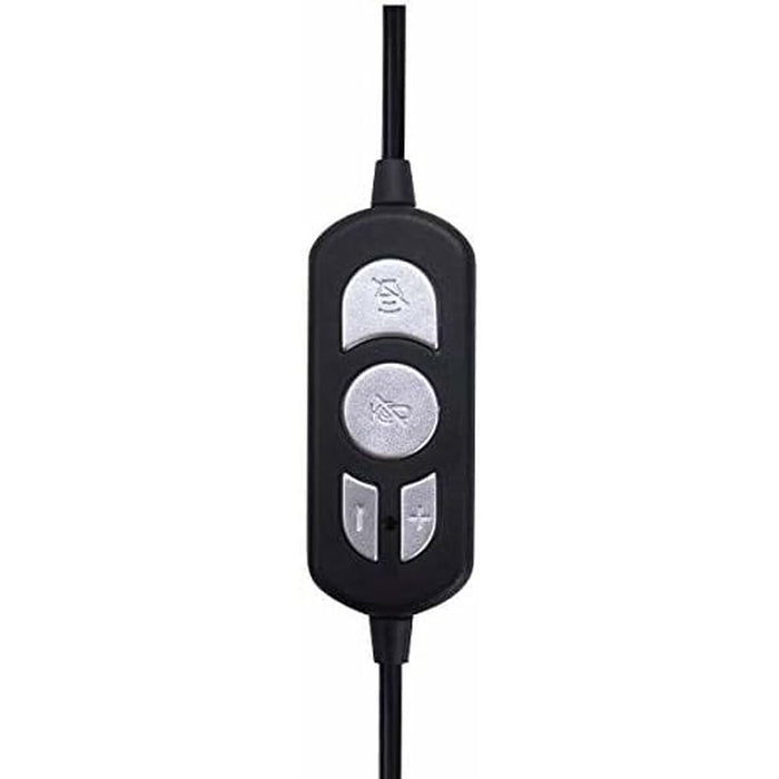 Headphones with Microphone Nilox NXAU0000002 Black