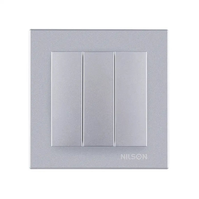 NILSON ALEGRA TRIPLE SILVER KEY - Ключове и контакти<<<Електроматериали<<<Praktiker&&&Ключове и