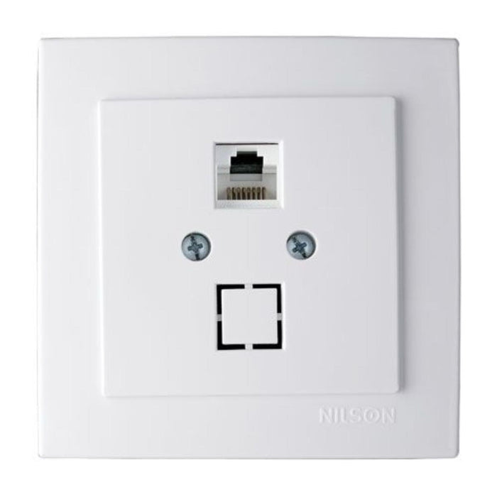 SOCKET INTERNET RJ45 WHITE TOURAN