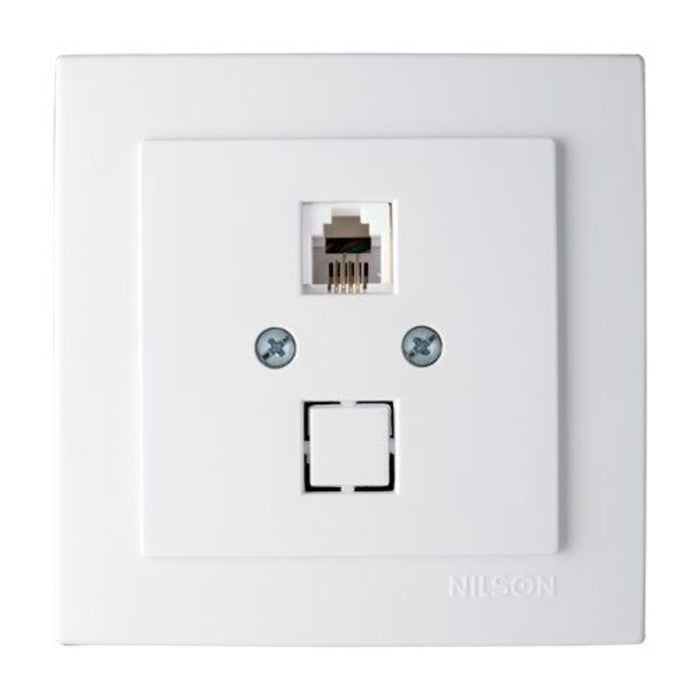 PHONE SOCKET RJ11 WHITE TOURAN