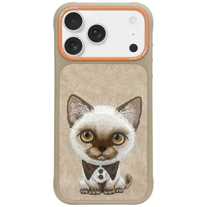 Nimmy Big Eyed Pet 2.0 Cat case for iPhone 17 - beige - Cell phone cases and covers<<<HurtelXML