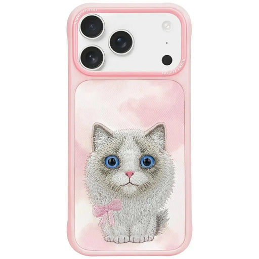 Nimmy Big Eyed Pet 2.0 Cat Case for iPhone 17 Pro - Pink - Cell phone cases and covers<<<HurtelXML