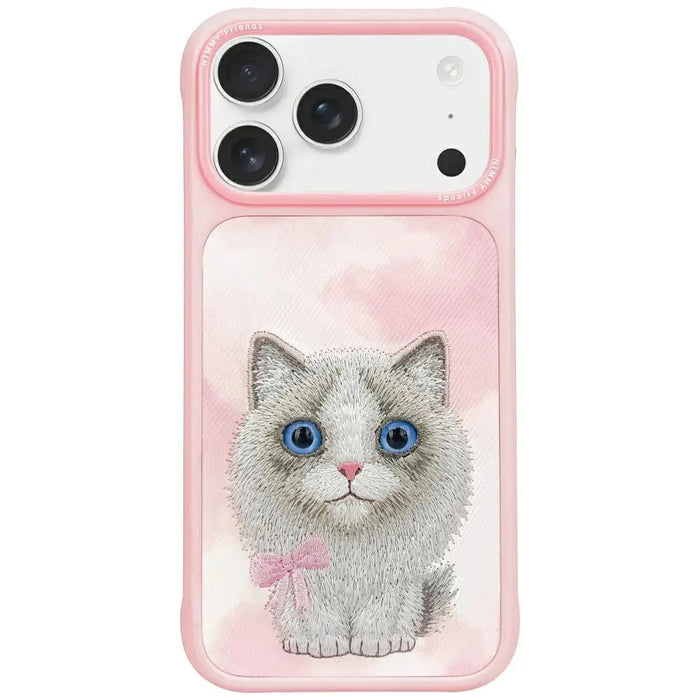 Nimmy Big Eyed Pet 2.0 Cat Case for iPhone 17 Pro - Pink - Cell phone cases and covers<<<HurtelXML