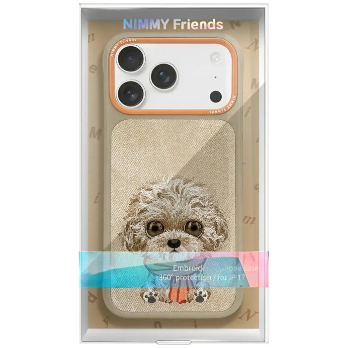 Nimmy Big Eyed Pet 2.0 Dog Case for iPhone 17 Pro Max - Beige - Cell phone cases and covers<<<HurtelXML