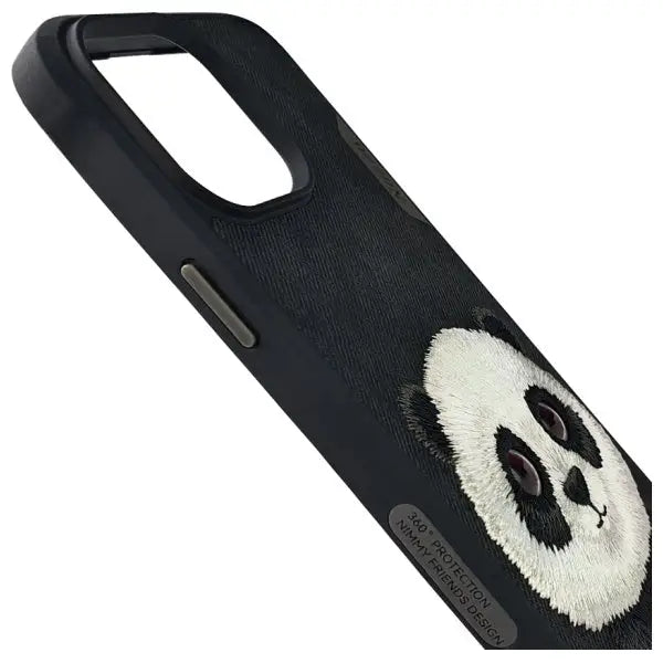 Nimmy Big Eyed Pet 2.0 Panda case for iPhone 15 Pro - black - Cell phone cases and covers<<<HurtelXML