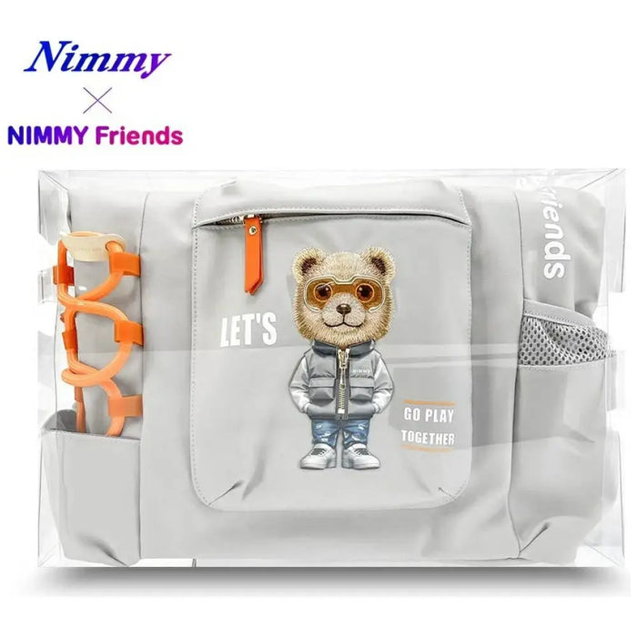 Nimmy Cool&Cute 2.0 Bear Laptop Backpack - Gray - Laptop bags<<<HurtelXML