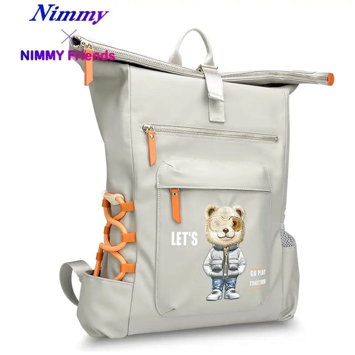 Nimmy Cool&Cute 2.0 Bear Laptop Backpack - Gray - Laptop bags<<<HurtelXML