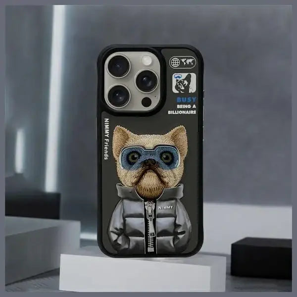 Nimmy Cool&Cute 2.0 Dog Case for iPhone 15 Pro Max - Black - Cell phone cases and covers<<<HurtelXML