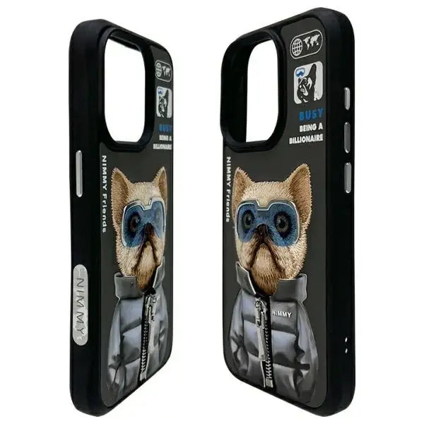 Nimmy Cool&Cute 2.0 Dog Case for iPhone 15 Pro Max - Black - Cell phone cases and covers<<<HurtelXML
