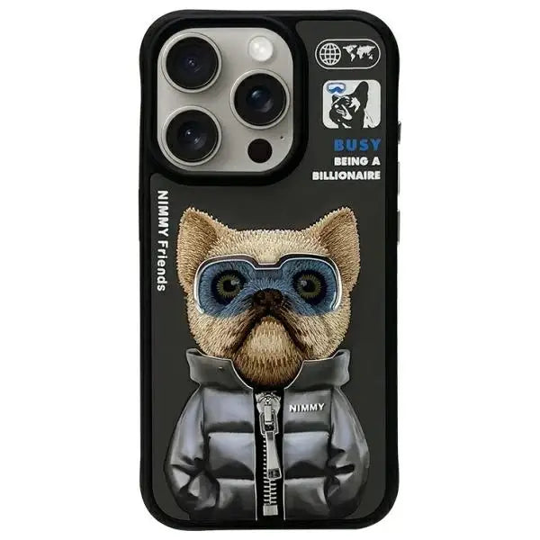 Nimmy Cool&Cute 2.0 Dog Case for iPhone 15 Pro Max - Black - Cell phone cases and covers<<<HurtelXML