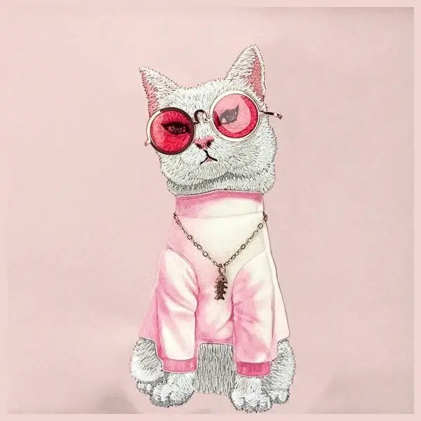 Nimmy Crossbody Glasses Cool Cat Shoulder Bag - Pink - Nerki opaski kamizelki do biegania<<<HurtelXML