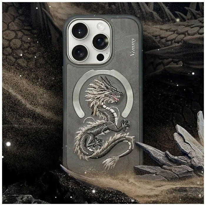 Nimmy Dragon MagSafe Case for iPhone 16 Pro Max - Gray - Cell phone cases and covers<<<HurtelXML