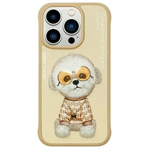 Nimmy Glasses Cool Case for iPhone 15 Pro - Beige - Cell phone cases and covers<<<HurtelXML