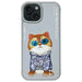 Nimmy Glasses Cool Cat iPhone 15 Case - Gray - Cell phone cases and covers<<<HurtelXML