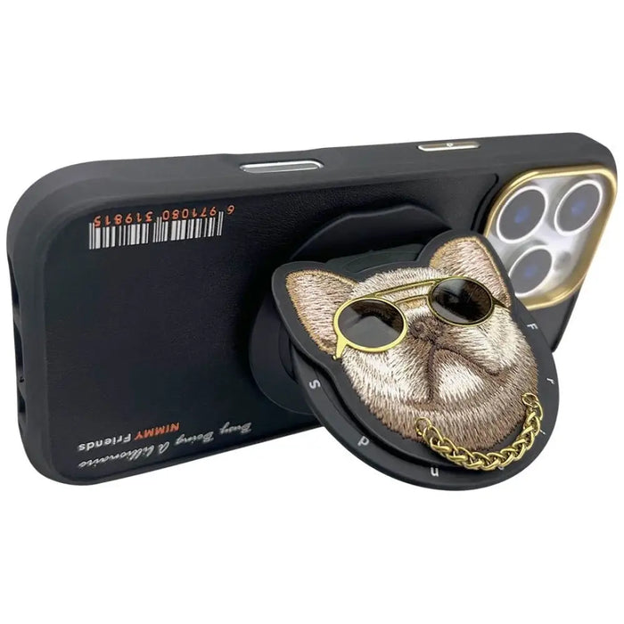Nimmy Glasses Cool Dog MagSafe Case for iPhone 16 Pro - Black - Cell phone cases and covers<<<HurtelXML