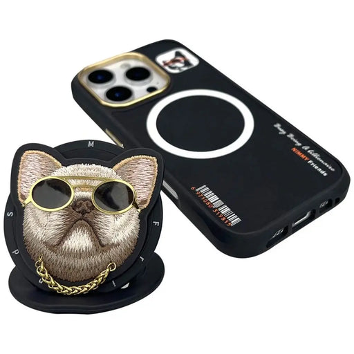 Nimmy Glasses Cool Dog MagSafe Case for iPhone 16 Pro - Black - Cell phone cases and covers<<<HurtelXML