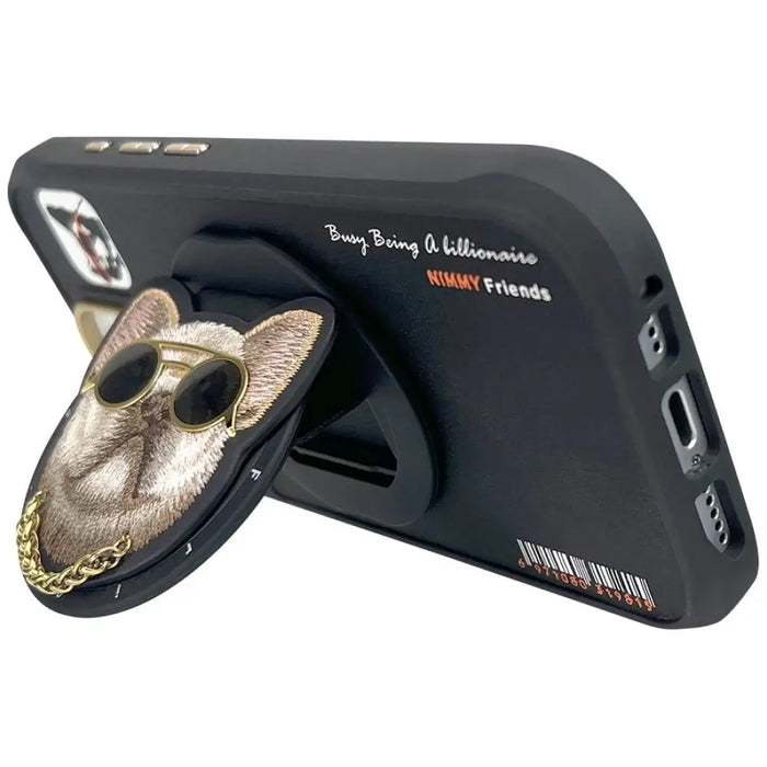 Nimmy Glasses Cool Dog MagSafe Case for iPhone 16 Pro - Black - Cell phone cases and covers<<<HurtelXML