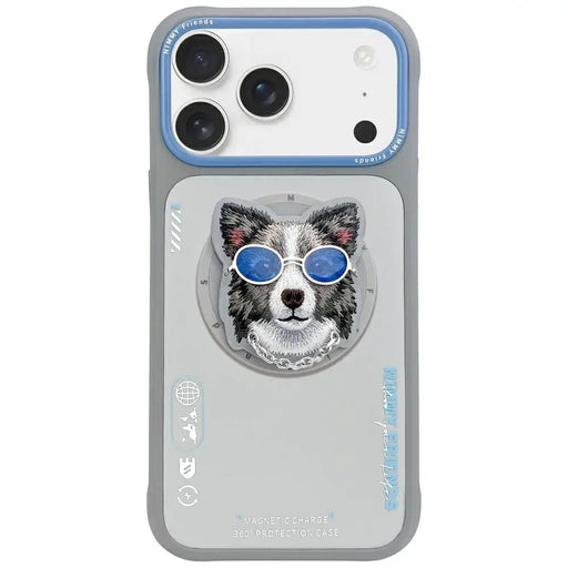 Nimmy Glasses Cool Dog MagSafe Case for iPhone 17 Pro - Gray - Cell phone cases and covers<<<HurtelXML