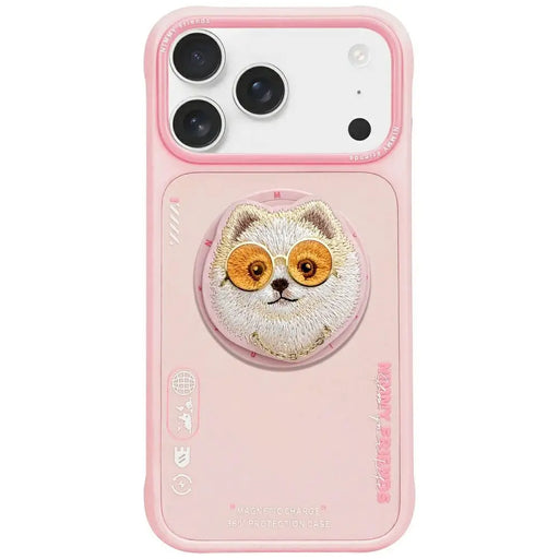 Nimmy Glasses Cool Dog MagSafe Case for iPhone 17 Pro - Pink - Cell phone cases and covers<<<HurtelXML