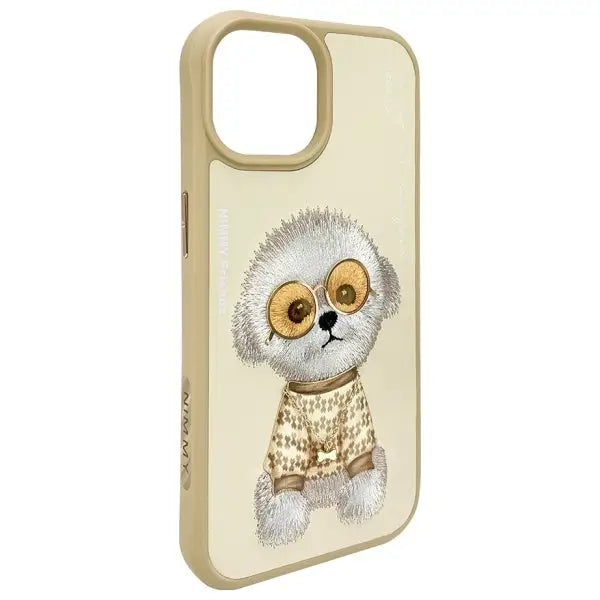 Nimmy Glasses Cool iPhone 15 Case - Beige - Cell phone cases and covers<<<HurtelXML
