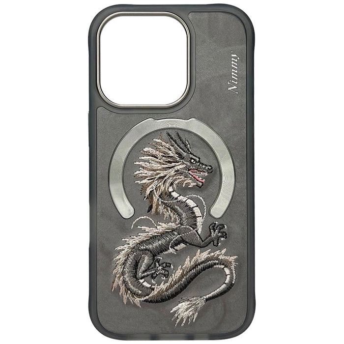 Nimmy Dragon MagSafe Case for iPhone 16 Pro Max - Gray
