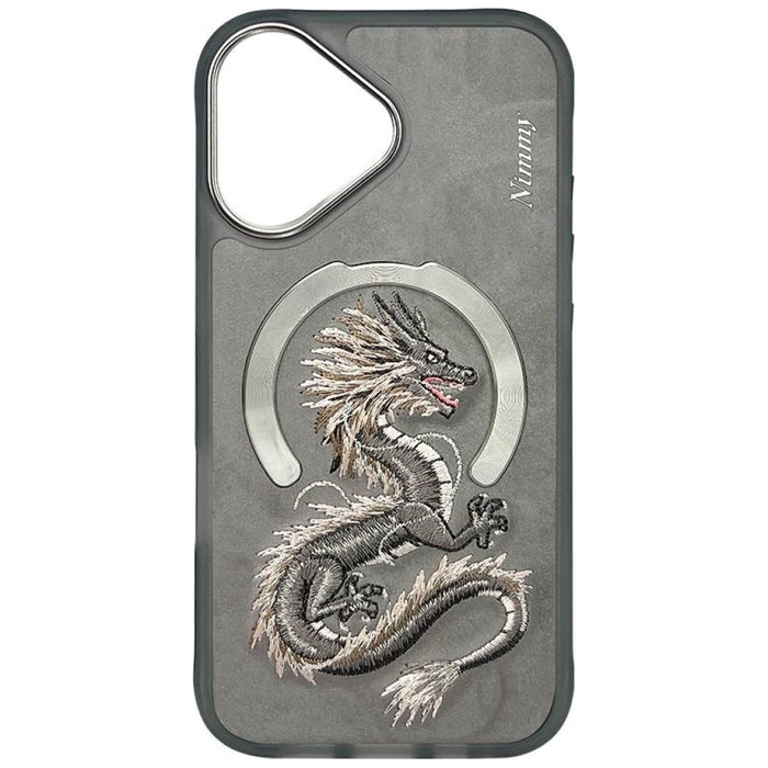 Nimmy Dragon MagSafe iPhone 16 Case - Gray