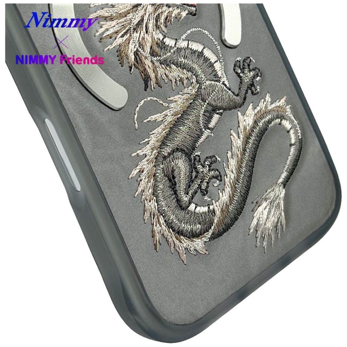 Nimmy Dragon MagSafe iPhone 16 Case - Gray