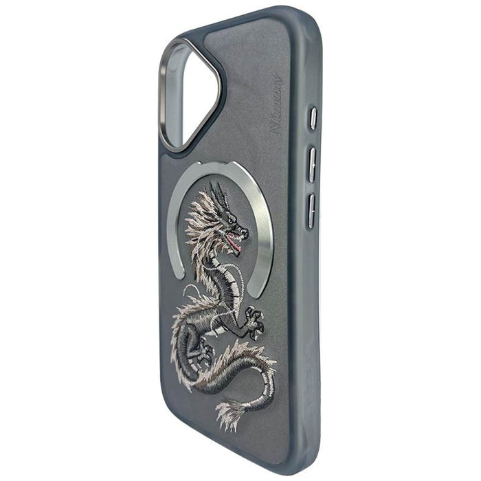 Nimmy Dragon MagSafe iPhone 16 Case - Gray