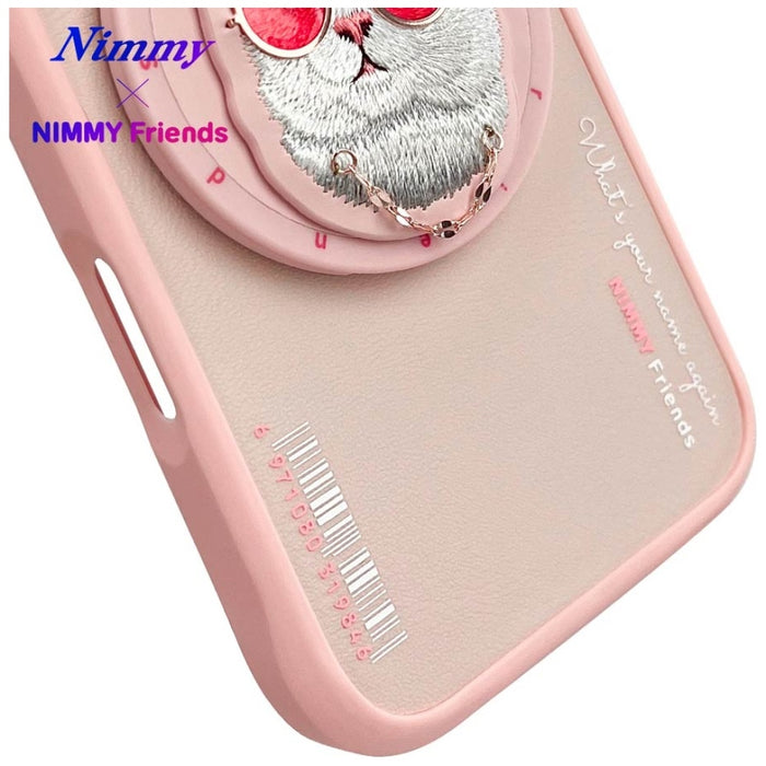 Nimmy Glasses Cool Cat MagSafe Case for iPhone 16 - Pink