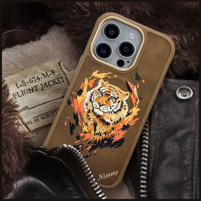 Nimmy Tiger MagSafe case for iPhone 16 Pro Max - brown