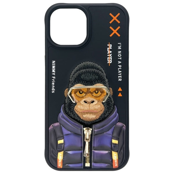 Nimmy Cool&amp;Cute 2.0 Monkey case for iPhone 15 - black